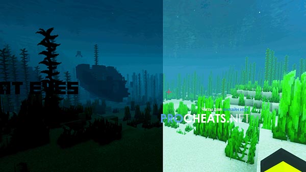 Чит Cat Eyes на Minecraft 1.17.1