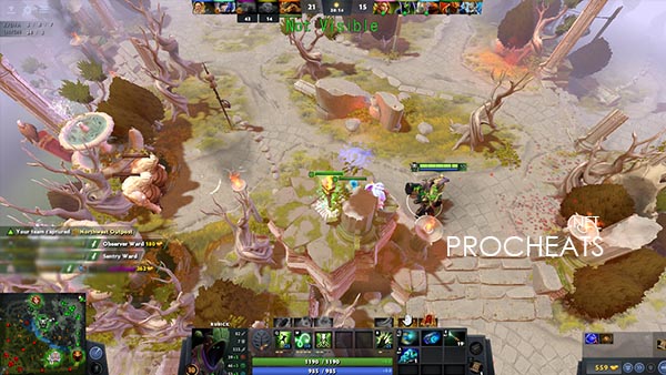 Чит Visible by Enemy для Dota 2 7.30e