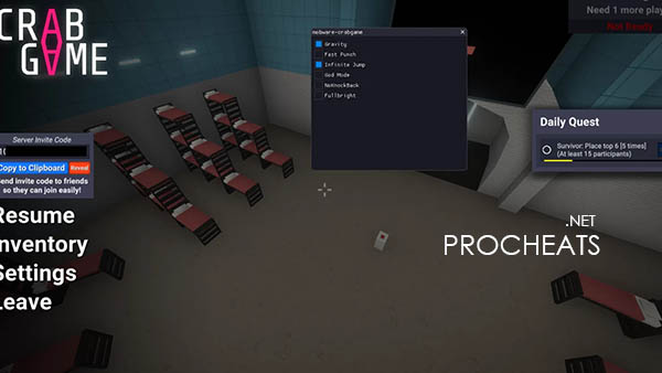 Чит Mod Menu v2.11 на Crab Game
