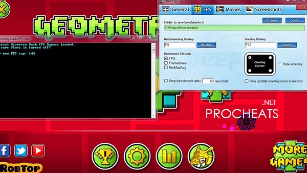 Чит FPS Bypass для Geometry Dash