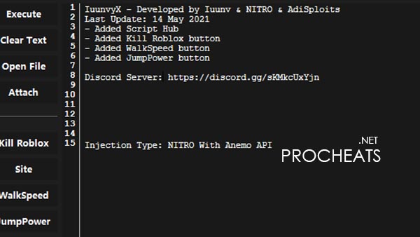 Инжектор iuunvyX 5.3 для Роблокс