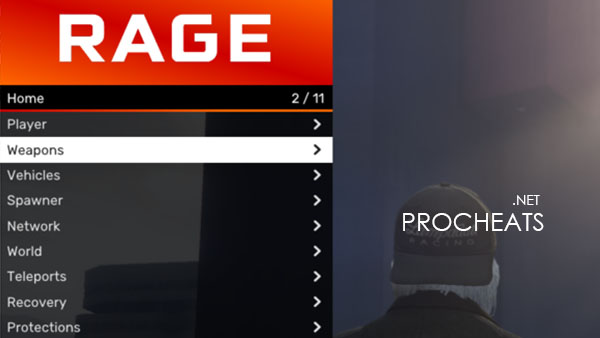 Чит Rage Mod Menu для GTA 5 Online 1.58