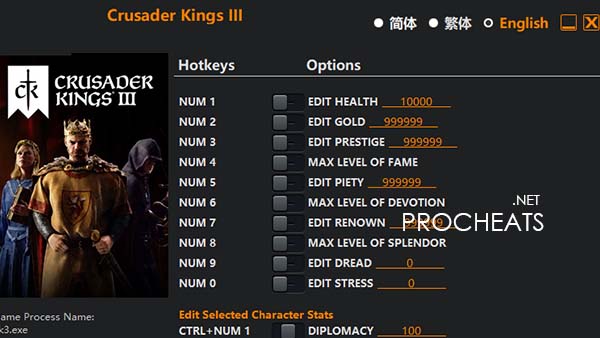 Трейнер для Crusader Kings 3: Royal Court