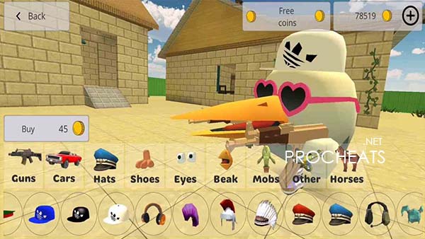 Чит для Chicken Gun v 2.8.07 - Шоппинг