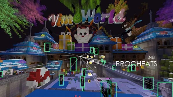 Чит для Minecraft VimeWorld - Esp, Tracers