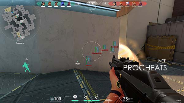 Чит Wallhack + AIM для Valorant